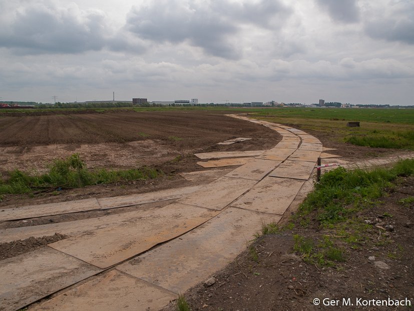 Rijplaten om grond af te voeren