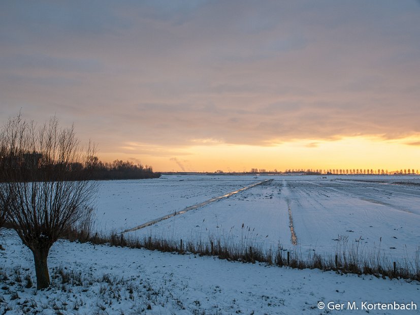 Polder Groot Koninkrijk in de winter