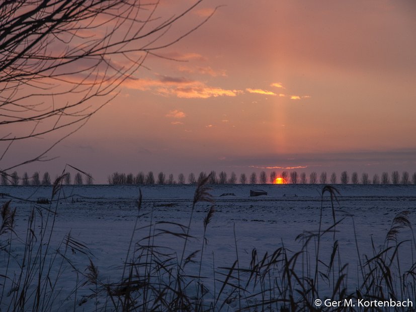 Polder Groot Koninkrijk in de winter